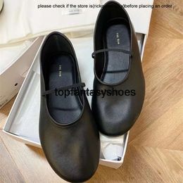 The Row Shoes Ballet The Row Boot Flat 10a Designer Shoe Luxury Loafer damesheren lederen zachte schoen Spring prom jurk Black White Dance Mary Mary