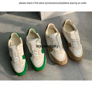 Les chaussures de rangée Original Niche la * Row New Cowhide Lace Lace Up Round Toe Casual Sports Chaussures Forrest Gump Shoes Shoes Dad Girl Girl High Quality High Quality