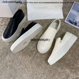 The Row Shoes Pure Original the Row Lefu Shoes Femme Comfort and Comocince One Step Casual Sports Small White Board Women High Quality