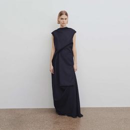 The Row – robe longue sans manches pour femmes, tenue de soirée minimaliste, Style ligne, printemps/été, 2024