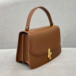 THE ROW Sofia Kalbsleder-Grifftasche Handtasche 2023 Mode Luxus-Designer-Handtaschen schwarz braun Geldbörse Europäische und amerikanische Einfachheit