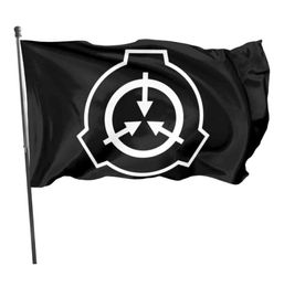 SCP Foundation 3x5ft Flags 100d Polyester Banners Indoor Outdoor Color vívido de alta calidad con dos ojales de latón3346721