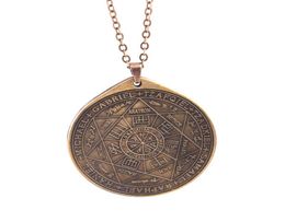 El sello de los siete arcángeles de Asterion, sello de Salomón, amuleto de Cábala, colgante, collar retro vikingo 6986931