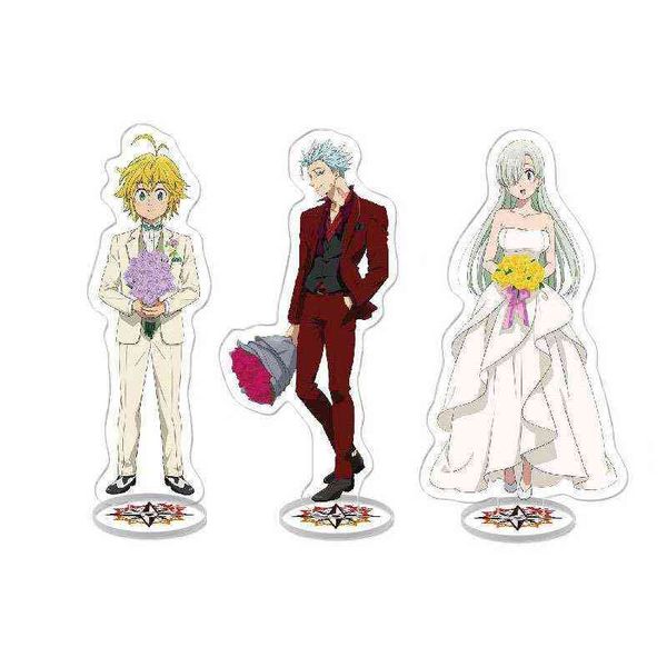 Les sept péchés capitaux figurines d'action Meliodas Ban Diane personnage Nanatsu No Taizai acrylique support modèles plaque bureau décor cadeau AA220318