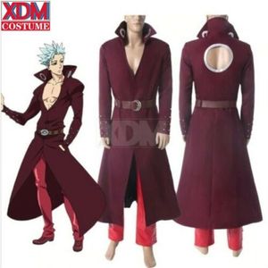 The Seven Deadly Sins Fox's Sin of Coat Pant Outfit Greed Ban Cosplay Costume237E