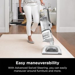 L'aspirateur vertical Shark NV356E Navigator Lift Professional avec direction rotative, filtre HEPA, bac à poussière XL, époussetage et outil fendu, parfait pour les poils d'animaux.