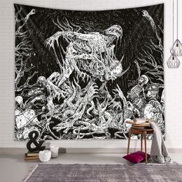 Het schedelmonster Tapijt Hangende doek Tapestries achtergrond doek ins stijl hangende doek decoratieve stoffen bohemien huisdecoratie