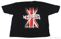 The Struts Distressed Flag Logo 2016 Tour Black T -shirt Nieuwe officiële band Merch Thees Shirt Men Boy Design Korte Mouw Fashion CUS3980259