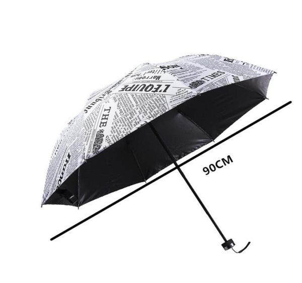 Le soleil pluie Parasols parapluie articles de nouveauté crayon couleur blanche journal parapluies 3263872