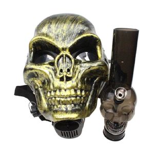 La troisième génération de narguilés Pipe à eau en acrylique Gas Skeleton warriormask avec Acrylique Fumer Silicone Oil Rig Pipe à fumée Accessoires bong en verre Jouet pour homme