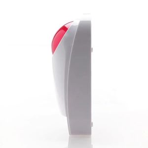 Le choix supérieur dans les alarmes lumineuses de sirène stroboscopiques imperméables extérieures pour G4 / W123 / G50 / PG103 / W2B WiFi GSM Alarm System 433MHz Modèle sans fil