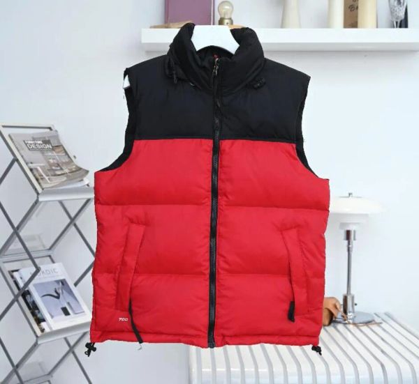 The Top Men's Vest North chaleco diseños Mujeres Invierno Abajo Chalecos Chalecos Bodywarmer Hombre Cara Chaqueta Puffer Al aire libre Cálido sin mangas Pluma Parka Outwear S-2XL