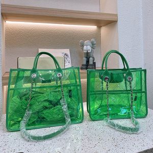 Le sac fourre-tout sac de créateur sac à main de luxe à bandoulière sac de plage de mode sac de gelée transparent grande capacité marque de voyage femmes sac à bandoulière sac à main de sport portefeuille