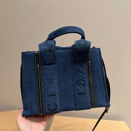 De Tote Bag Designer Handtassen Women Denim Tassen Mode Winkelen Grote bakken Design Handtas Travel Bagage Schouder Purse 221207