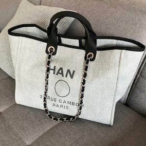 el tote Compras deauville Bolso de playa Lujo Mujer Hombre bolso monedero perla Nylon lona Diseñador crossbody embrague verano moda viaje dama hombro cadena bolsos