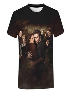 De Twilight Saga 3D T -shirtfilm Harajuku Streetwear Printed T -shirt Men Dames Mode Casual grappig T -shirt T -shirt Tops 2103294610755