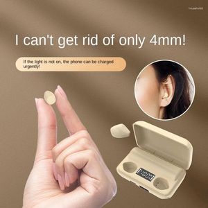 De Tws Kleine Edamame Bluetooth-headset Mini onzichtbare binaurale slaaphoofdtelefoon Superlange batterijduur Oordopjes