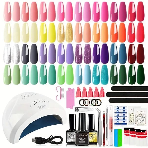 Le kit de vernis à ongles en gel ultime : 32 couleurs, sèche-ongles 48 W, outils de manucure Plus – Cadeau parfait pour les femmes.