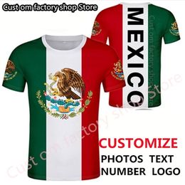 LES ÉTATS-UNIS DU MEXIQUE t-shirt gratuit nom personnalisé numéro mex t-shirt drapeau de la nation mx espagnol mexicain imprimé p o vêtements 220620