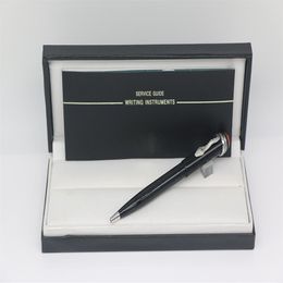 Les différents styles stylo à bille corps noir avec garniture de serpent argenté 7 couleurs école bureau papeterie stylos d'écriture cadeau parfait302m