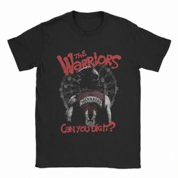 Camisetas de los guerreros Walter Hill para hombre, camiseta de ocio, camisetas de manga corta con cuello redondo, camisetas de talla grande 100% Cott X7D0 #