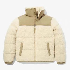 The Wool Puffer Laine Men Men de manteau Veste parkas à manches longues à manches longues à la fermeture d'extérieur tendance hiver