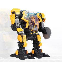 Robot de théâtre Bald Strong Chainsaw Lumberjack Boy Dialogue Intelligent Remote Control Toys pour enfants