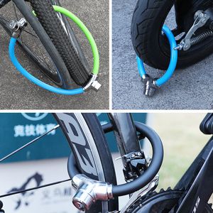 Vol Zinc Alliage PVC Anneau de câble Universal Protecteur Bicycle Lock ACCESSOIRES DE BICYLE VERROIDE BIEE avec 2 CLÉS JC