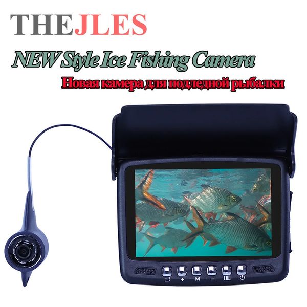 THEJLES 4.3 pouces vidéo détecteur de poisson IPS LCD moniteur caméra Kit pour hiver sous-marine pêche sur glace manuel rétro-éclairage garçon/homme cadeau 240227