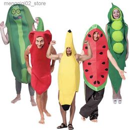 Thème Costume 2018 Cosplay Drôle Légumes et Fruits Halloween Venez Pour Adulte Jeu Fantasia Vêtements Décoration De Fête Nouveauté Carnaval De Noël Q240307