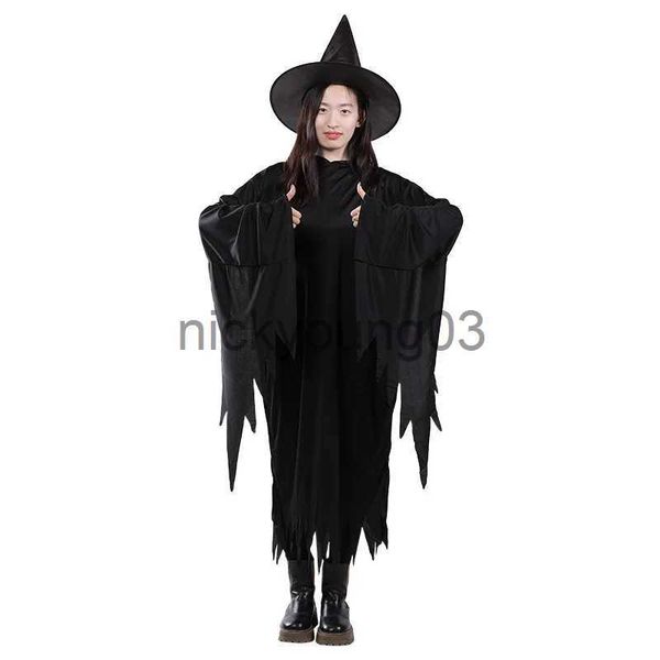 Costume à thème 2023 Nouveau Costume d'Halloween pour enfants Cape Bat Cape Haute Qualité Doux Confortable Sorcière Créative Squelette Cosplay Vêtements x1010