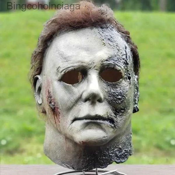 Costume à thème 21 X 26 X 29 cm Michael Myers célèbre tueur Halloween masque de terreur couvre-chef Cosplay livré accessoires accessoires fête ToyL231008