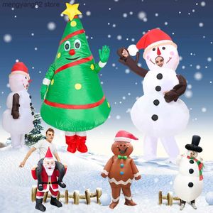 Thème Costume Adulte Noël Cosplay Vient pour Homme Femme Père Noël Table de bonhomme de neige Venez Arbre de Noël Costumes de fête en pain d'épice Xma T231011