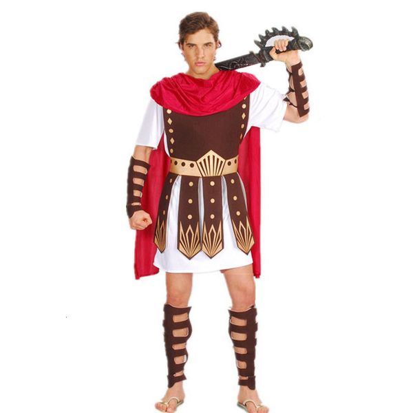 Thème Costume Adulte Hommes Grec Romain Guerrier Gladiateur Costume Chevalier Jules César Costumes Halloween Fête Carnaval Mardi Gras Déguisement 230418