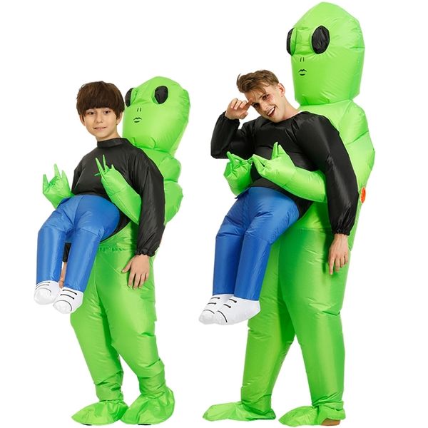 Tema Costume Alien Inflable S Adult Kids Party Cosplay Sumo Traje divertido Anime Fanche Purim Halloween para Man Woman 220915