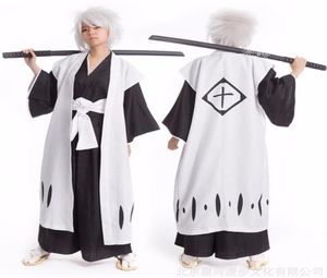 Thème Costume Anime Bleach Cosplay Costume Kyouraku Shunsui Kenpachi Zaraki Manteau Blanc Manteau Capitaine Manteau Pas De Kimono Noir4745276