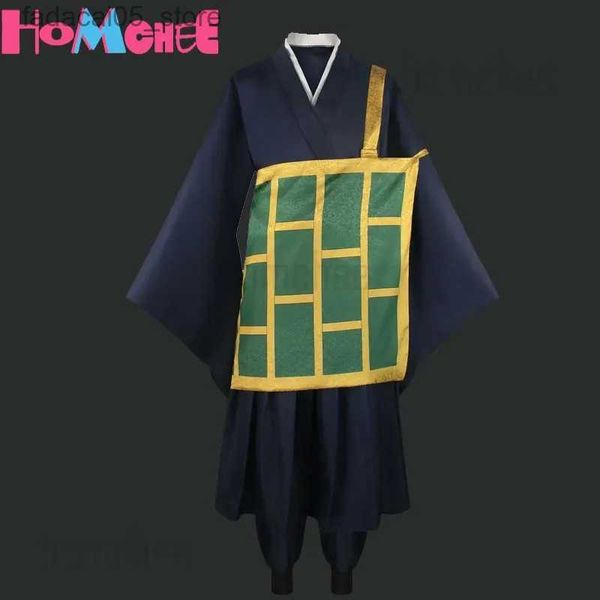 Traje temático Anime Jujutsu Kaisen Geto Suguru Cosplay Come Kimono Negro Azul Uniforme japonés Halloween Fiesta de Navidad Ropa Q240130