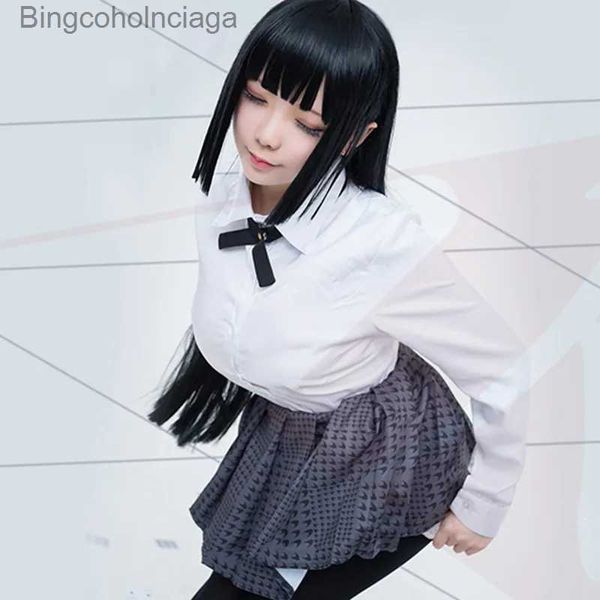 Costume à thème Anime Kakegurui Jabami Yumeko Cosplay Come Compulsive Gambler Japonais School Girls JK Uniforme Halloween Comes Wig SuitL2310281