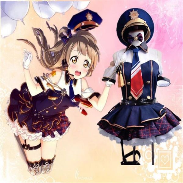 ¡Tema de disfraces de anime amor en vivo!Proyecto de ídolos escolares Minami Kotori Cosplay Blue Dress Awakening Uniforme completo