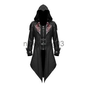 Costume à thème Assassin médiéval homme Cosplay Costume Streetwear vestes à capuche vêtements d'extérieur Costume Edward Creed Halloween habiller tenue fête x1010