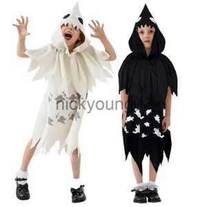 Themakostuum Zwart Wit Ondeugend Spook Halloween Horror Eng Cosplaykostuum Carnaval Feest Cosplay Kindertoneelkostuums x1010