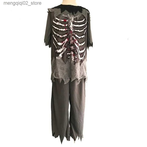 Traje temático Boys Zombie Come Kids Ghost Halloween Viene Niño Scary Bloody Skeleton Party Cosplay Disfraces Trajes Ropa Q231010