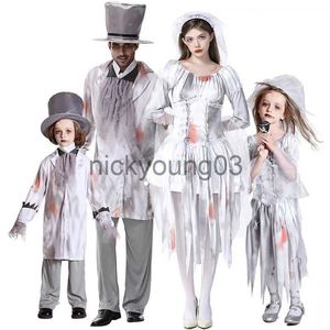 Costume à thème Carnaval Halloween Horreur Vampire Zombie Costume de famille Jour des morts Fantôme effrayant Cosplay Robe de soirée fantaisie x1010