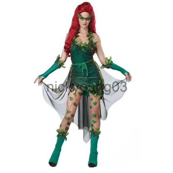 Disfraz temático Carnaval Halloween Lady Evil Ivy Disfraz Superhéroe Clubwear Cosplay Fancy Party Dress x1010