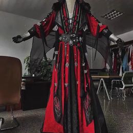 Costume à thème série télévisée chinoise TGCF Tian Guan Ci Fu Xie Lian Hua Cheng Cosplay Cos robe Hanfu ensemble complet 231201