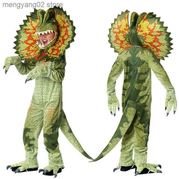 Costume à thème Noël vient garçons filles Triceratops Cosplay ensemble enfants combinaison Halloween carnaval accessoires Pourim fête dinosaure pour enfant T231011