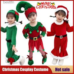 Themakostuum Kerst Cosplay Komt Kinderen Baby Kerstman Cos Kinderen Kerstpak Carnaval Feest Nieuwjaar Prestatie Fancy Outfit GiftL231013