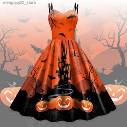 Thème Costume Couleur Cosplayer Halloween Robes Femmes Cosplay Sorcière Carnaval Fête Venez Adulte Soirée Performance Vêtement Diable Robe Gothique Q231010