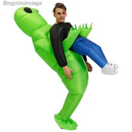 Themakostuum Cosplay Volwassen Kinderen Alien Iatable Dinosaurus Kom Jongens Meisje Party Kom Grappig Pak Anime Fancy Dress Halloween ComeL231013