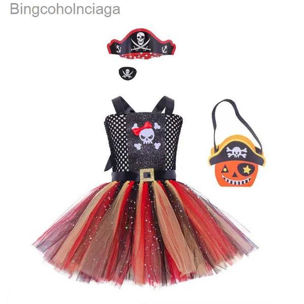 Thème Costume cosplay anime enfants Pirate vient fille enfant Fantasia Infantil déguisement Cosplay vêtements Halloween fête venir pour fille L231013